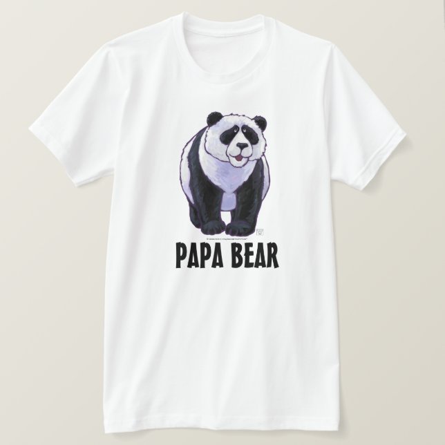 Panda Bear, Papa Bear T-shirt Homme clair (Design devant)