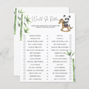 Panda Bear Préférerait-Elle Un Baby shower