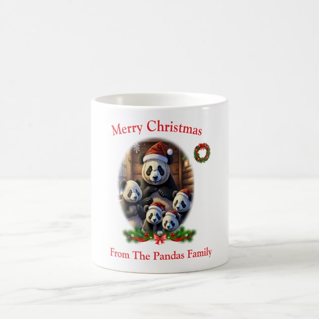 Panda Bears Christmas Mug (Centre)