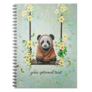 Panda bébé sur Carnet photo spirale à voile