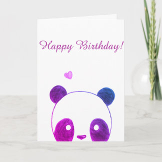 Panda Bonne carte d'anniversaire