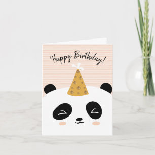 Panda Bonne carte d'anniversaire