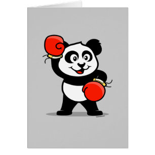 Panda de boxe fine