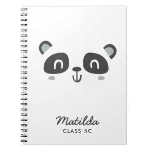 Panda de caractère mignon carnet pour enfants