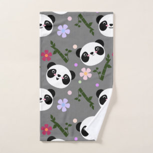 Panda de Kawaii sur le gris