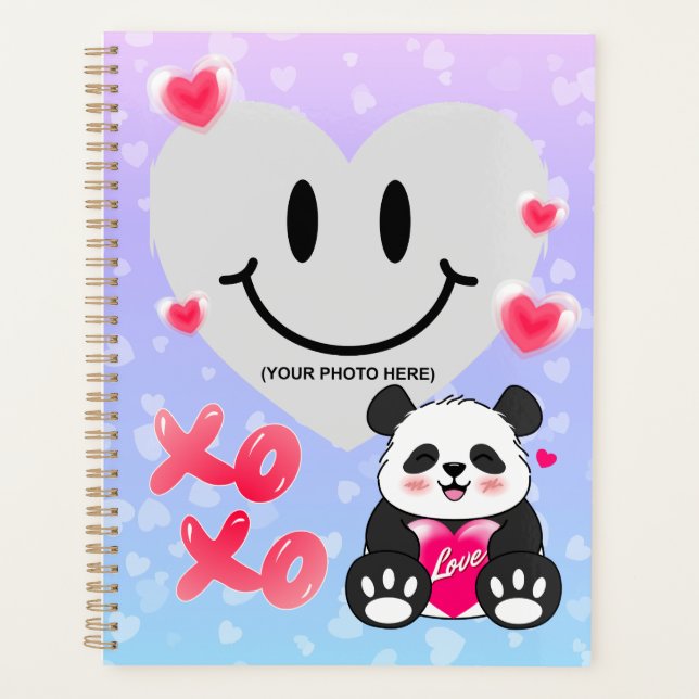 Panda de la Saint-Valentin en amour (Devant)