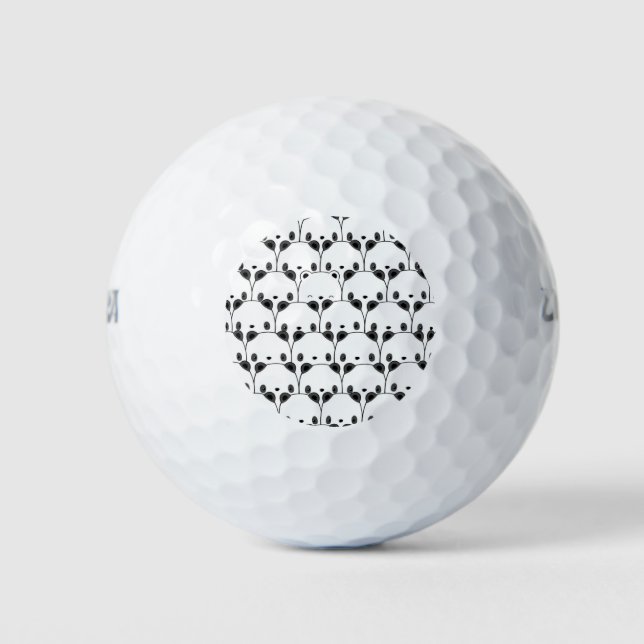 Panda design balles de golf (Devant)