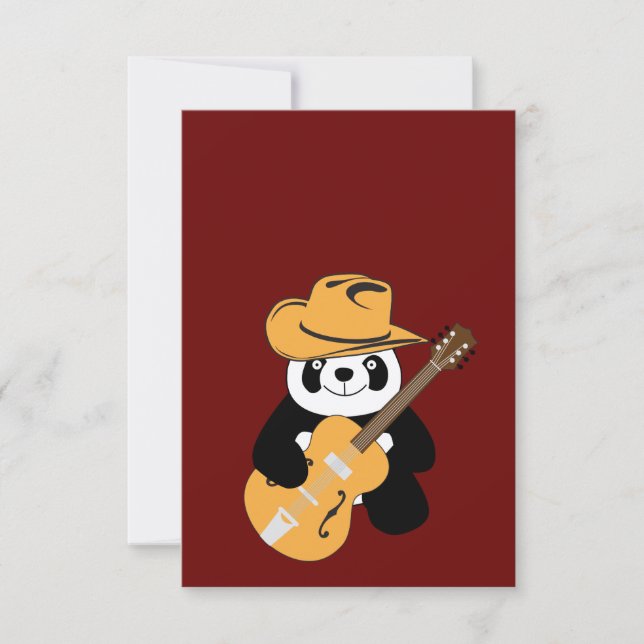 Panda drôle avec guitare (Devant)