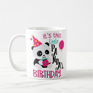 Panda drôle de tasse de café de fête