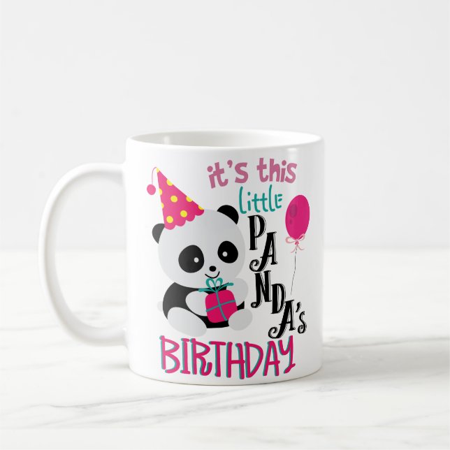 Panda drôle de tasse de café de fête (Gauche)