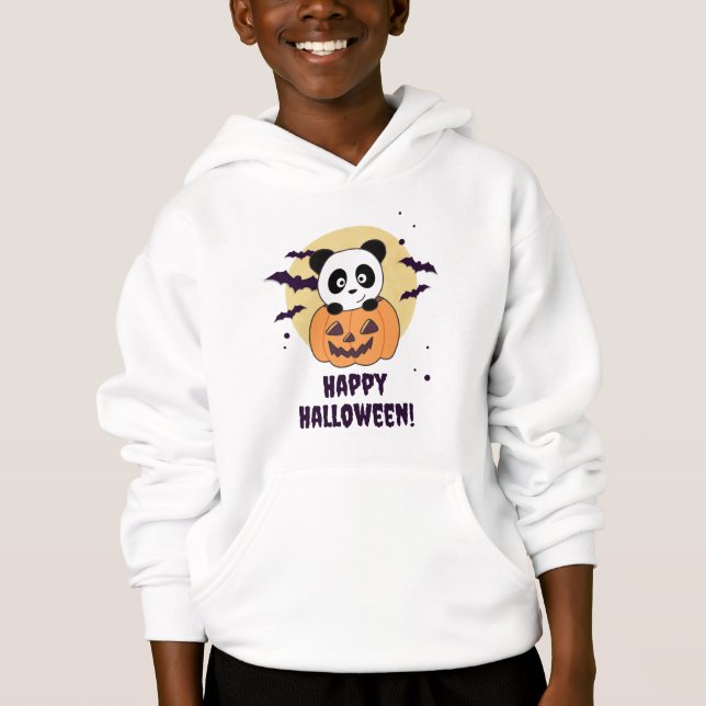 Panda En Pandas Douces Citrouilles Bonne Halloween (Devant)