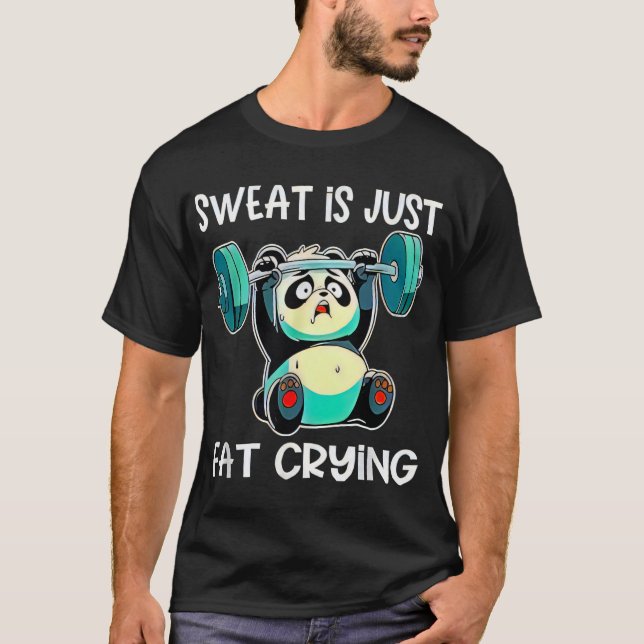 panda funny gym t-shirt (Devant)