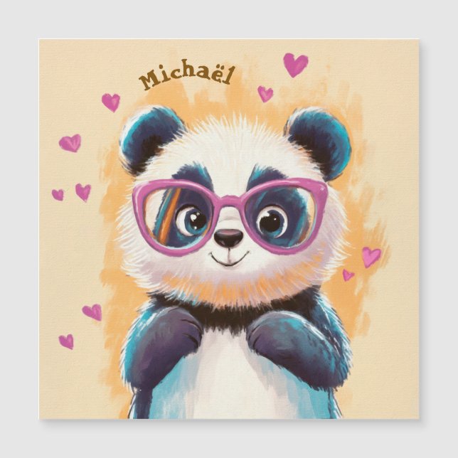 Panda Happy Valentine's Day Heart Kids School (Devant)