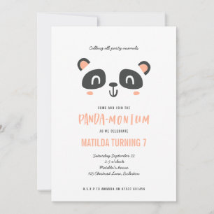 Panda joli anniversaire coloré lumineux