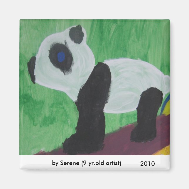 Panda Kids Art Magnet (Devant)