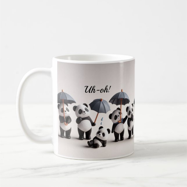 Panda Magic : Une tasse remplie de pâte à café mig (Gauche)