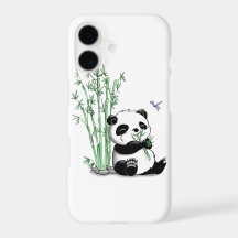 Panda mangeant le bambou