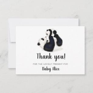 Panda merci pour votre carte cadeau bébé