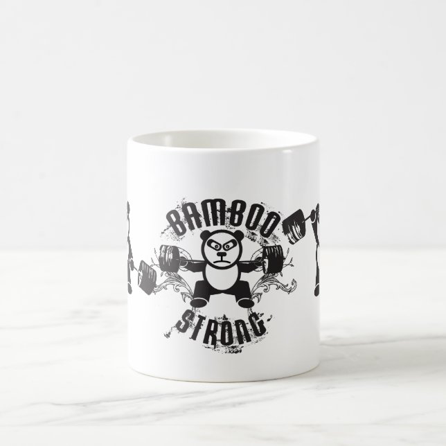 - Panda mignon d'haltérophilie - tasse forte en (Centre)