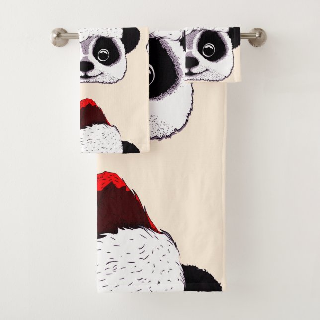 panda mignon et drôle à Noël (En situation)