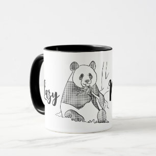 Panda minimaliste Lazy Morning Mug