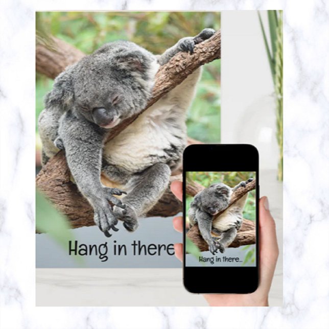 Panda Modifiable Hang Dans Là Carte Motivative (Créateur téléchargé)