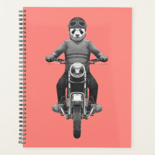Panda Motorcyle Rider