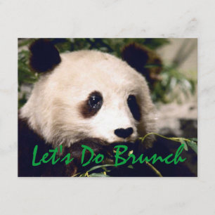 Panda Munching Greens INVITATION ~ EZ2 PERSONNALIS
