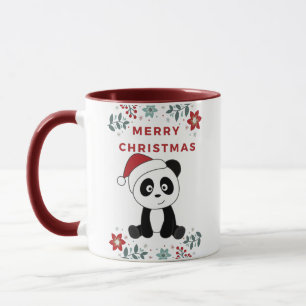 Panda Noël Neige Animaux d'hiver Pandas Mug