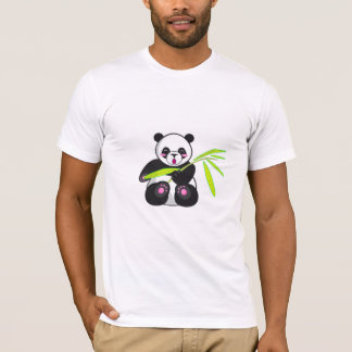Panda noir avec T-Shirt en herbe - Jolie Ani Faune