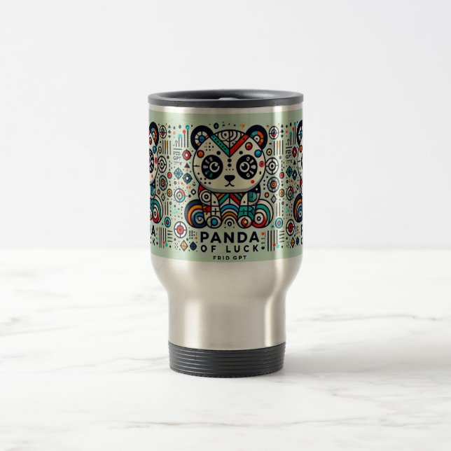 Panda of Luck Travel Mug 32 (Centre)