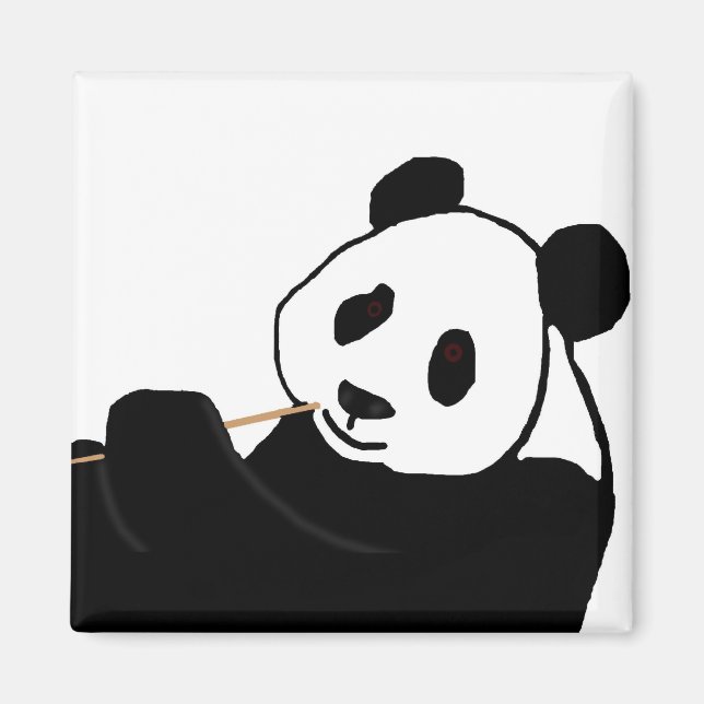 Panda ours aimant manger (Devant)