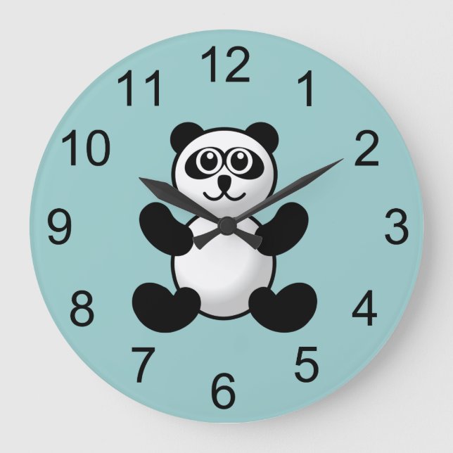 Panda Ours Animal Mur Horloge (Recto)