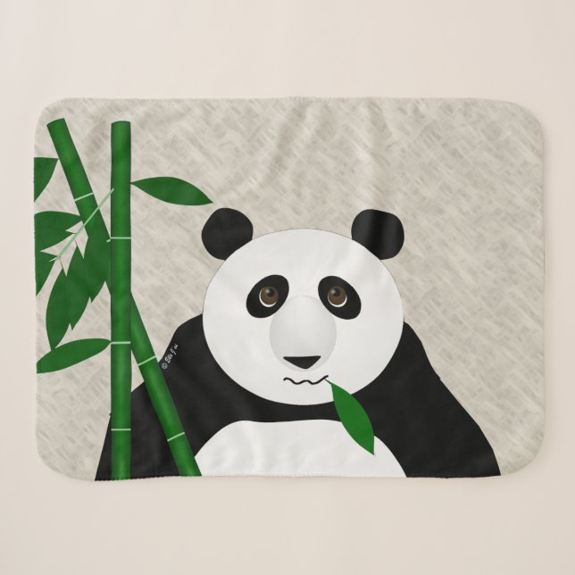 Panda Petite couverture Sherpa (Devant (Horizontal))