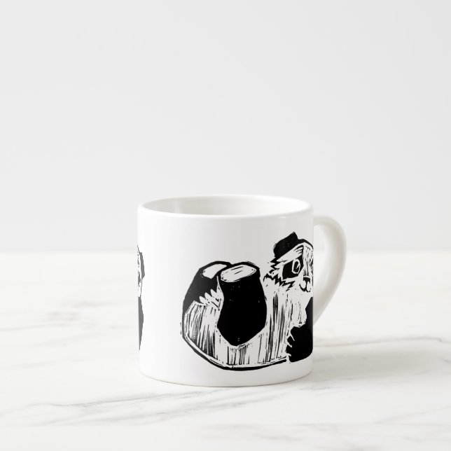 Panda Play Espresso Mug (Devant droit)