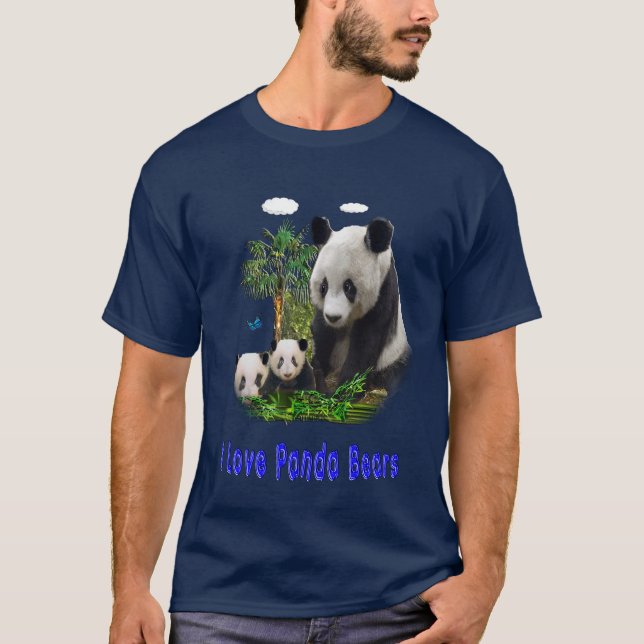 Panda porte des t-shirts (Devant)