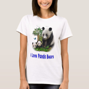 Panda porte des t-shirts