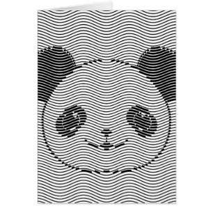 Panda Porte Face Sur La Vague Motif