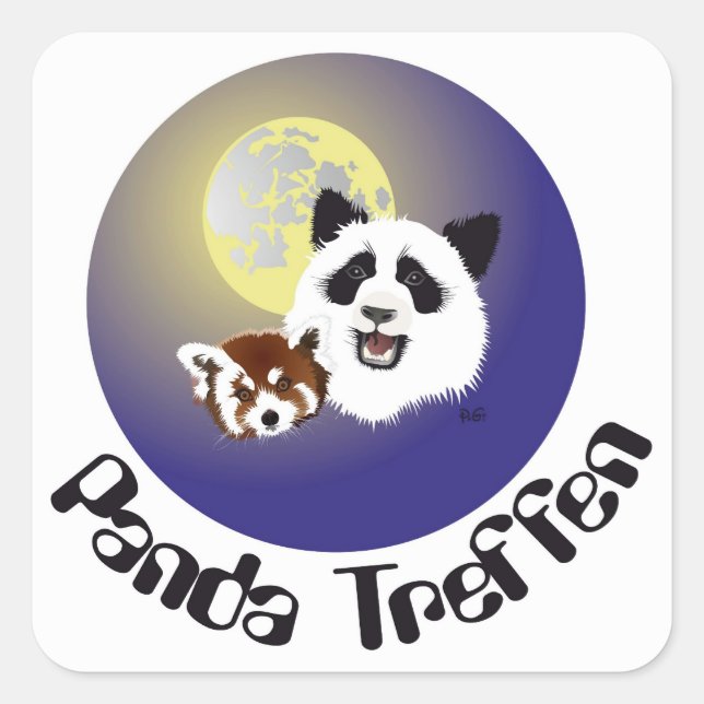 Panda Rencontre Autocollants (Devant)