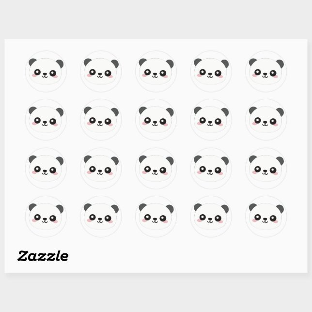 panda stickers (Feuille)