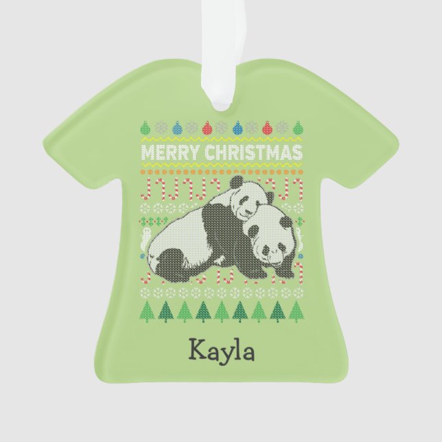Panda Ugly Christmas Sweat Wildlife Series (devant)