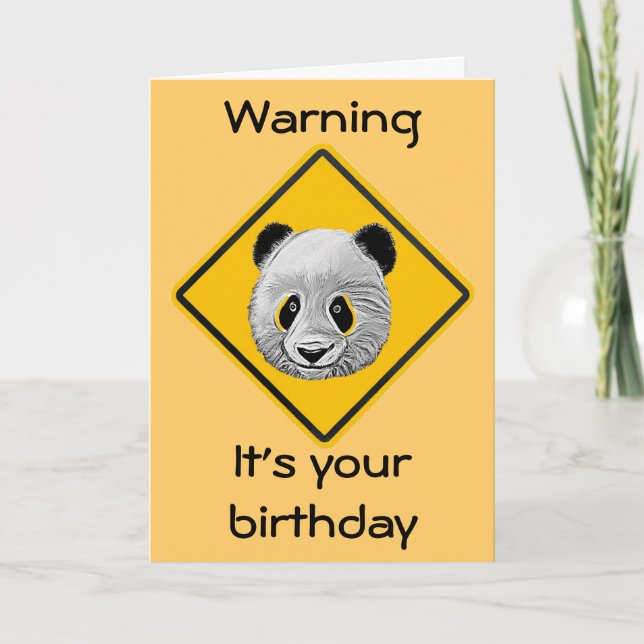 Panda Yourself Cartographie Carte d'anniversaire (Devant)