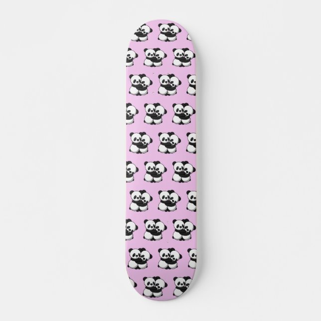 Pandas Embarquer Skateboard (Devant)