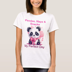 Pandas, Naps & Snacks - Amusant T-Shirt Panda Cute