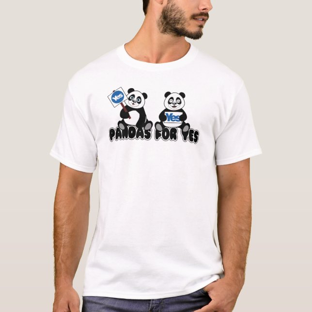 Pandas pour le T-shirt d'oui (Devant)