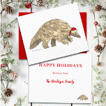 Pangolin Cute Père Noël Espèces en voie de dispari<br><div class="desc">Le pangolin est une espèce en danger critique d'extinction à cause du trafic illégal d'animaux. Voici une chance de mettre en valeur cette jolie fourmi très rare à Noël. Ce pangolin festif aux teintes vibrantes et colorées, montre l'armure corporelle complexe du pangolin portant un chapeau de Père Noël. Cette saison...</div>