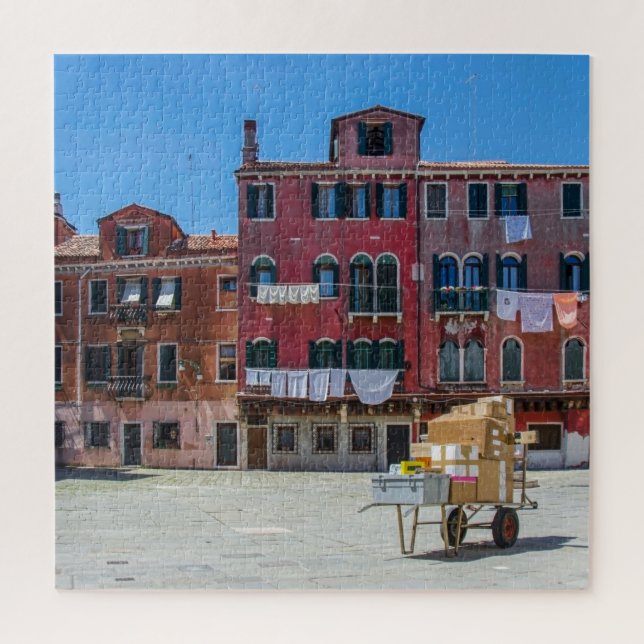 Panier avec boîtes à Venise Jigsaw Puzzle (Vertical)