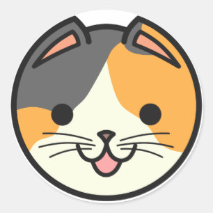 Panier Chats Calico Chat Sticker