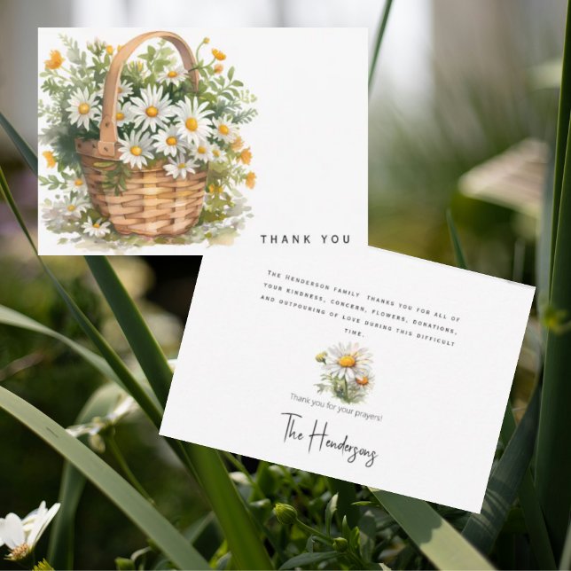 Panier d'aquarelle de Merci de deuil (Créateur téléchargé)