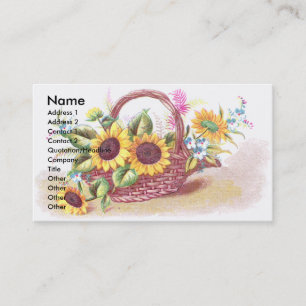 Panier de carte commerciale victorienne de